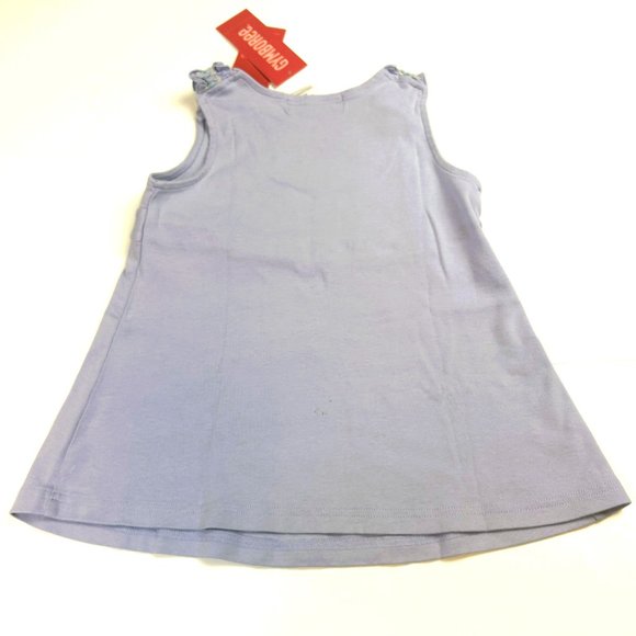 NWT Gymboree Girl Lavender Print Bike Short & Smocked Sholder A-Line Top Size 5 - Picture 4 of 4